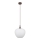 Globo - Ljuskrona med textilsladd 1xE27/60W/230V diameter 29 cm vit/brun