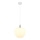 Globo - Ljuskrona med textilsladd 1xE27/60W/230V diameter 29 cm vit