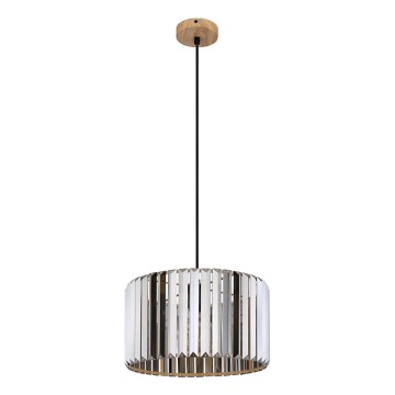 Globo - Ljuskrona med textilsladd 1xE27/60W/230V diameter 35 cm