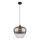 Globo - Ljuskrona med textilsladd 1xE27/60W/230V diameter 40 cm svart