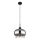 Globo - Ljuskrona med textilsladd 1xE27/9W/230V diameter 28 cm svart