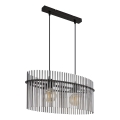 Globo - Ljuskrona med textilsladd 2xE27/60W/230V svart
