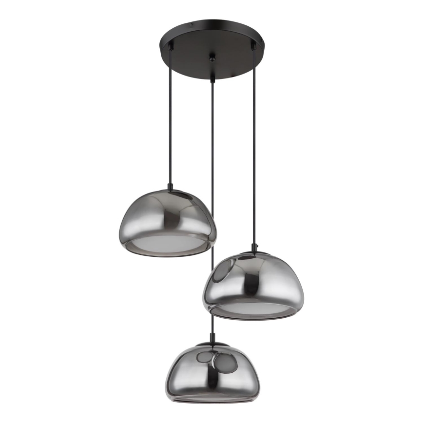 Globo - Ljuskrona med textilsladd 3xE14/40W/230V