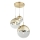 Globo - Ljuskrona med textilsladd 3xE27/40W/230V diameter 51 cm