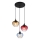 Globo - Ljuskrona med textilsladd 3xE27/60W/230V
