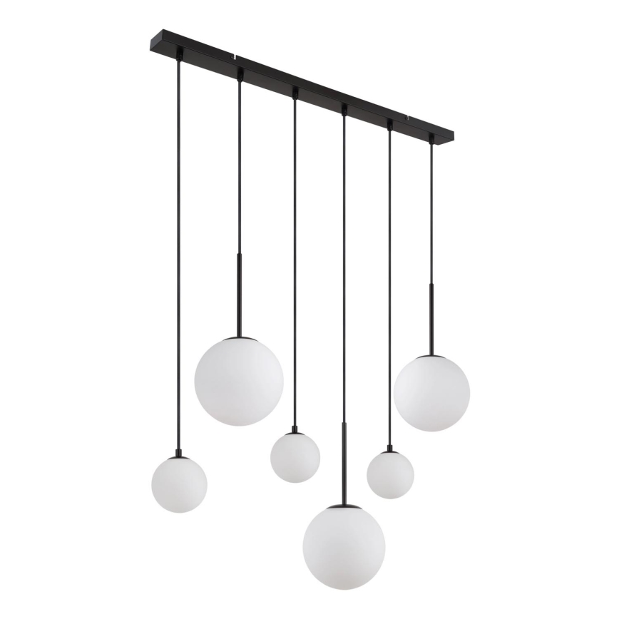 Globo - Ljuskrona med textilsladd 3xE27/9W/230V + 3xG9/5W