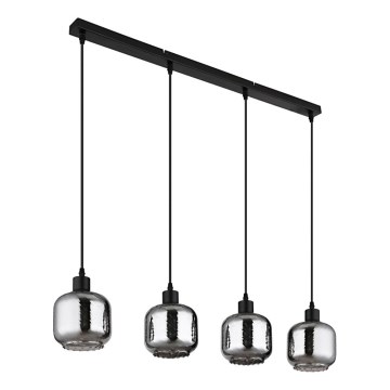 Globo - Ljuskrona med textilsladd 4xE27/25W/230V