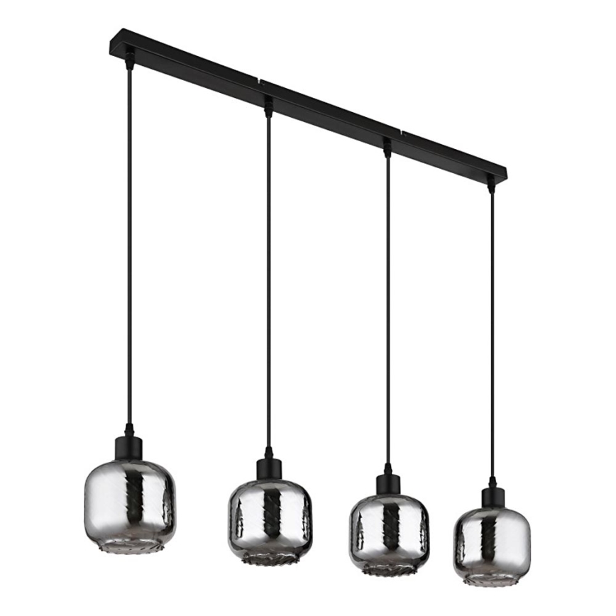 Globo - Ljuskrona med textilsladd 4xE27/25W/230V