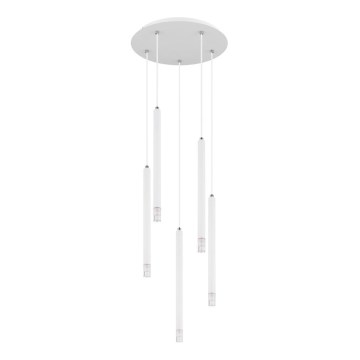 Globo - Ljuskrona med textilsladd 5xG9/4W/230V diameter 34 cm