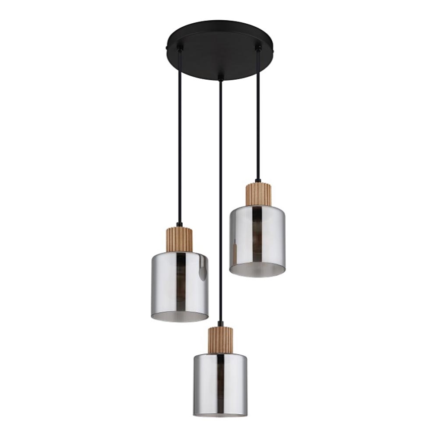 Globo - Pendellampa med kabel 3xE27/25W/230V Ø 30 cm