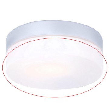 Globo - Reservglas till taklampa VRANOS E27, silverfärgat, Ø 18,4 cm