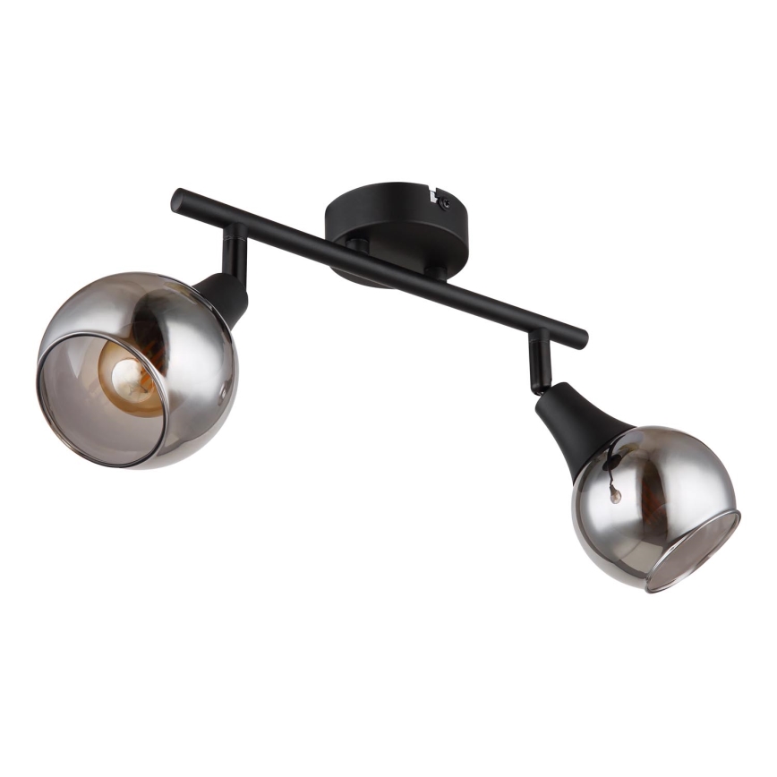 Globo - Spotlight 2xE14/40W/230V svart