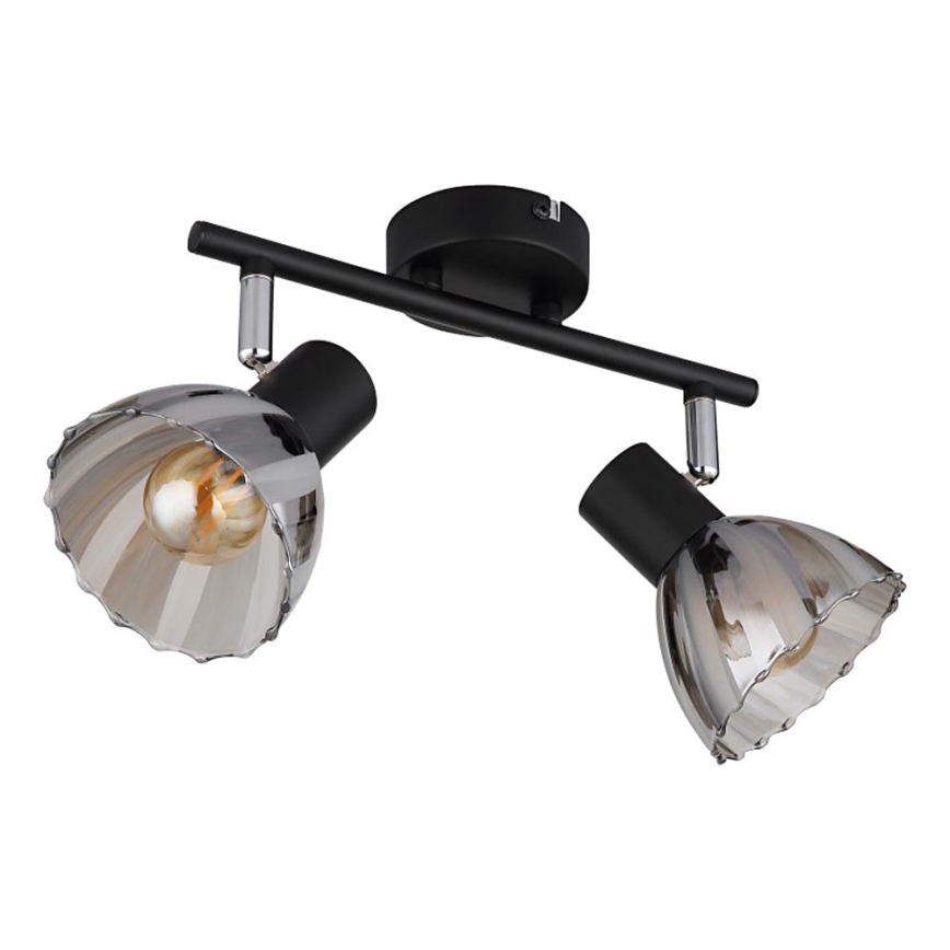 Globo - Spotlight 2xE14/40W/230V svart