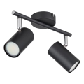 Globo - Spotlight 2xGU10/25W/230V svart