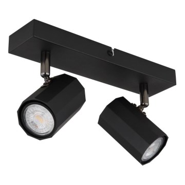 Globo - Spotlight 2xGU10/25W/230V svart