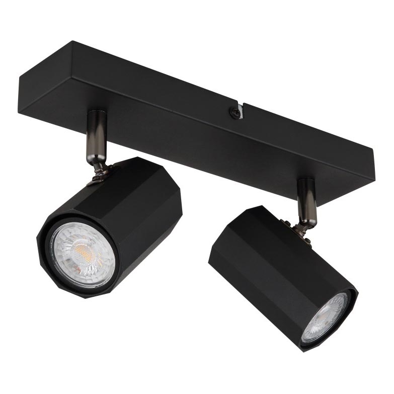 Globo - Spotlight 2xGU10/25W/230V svart