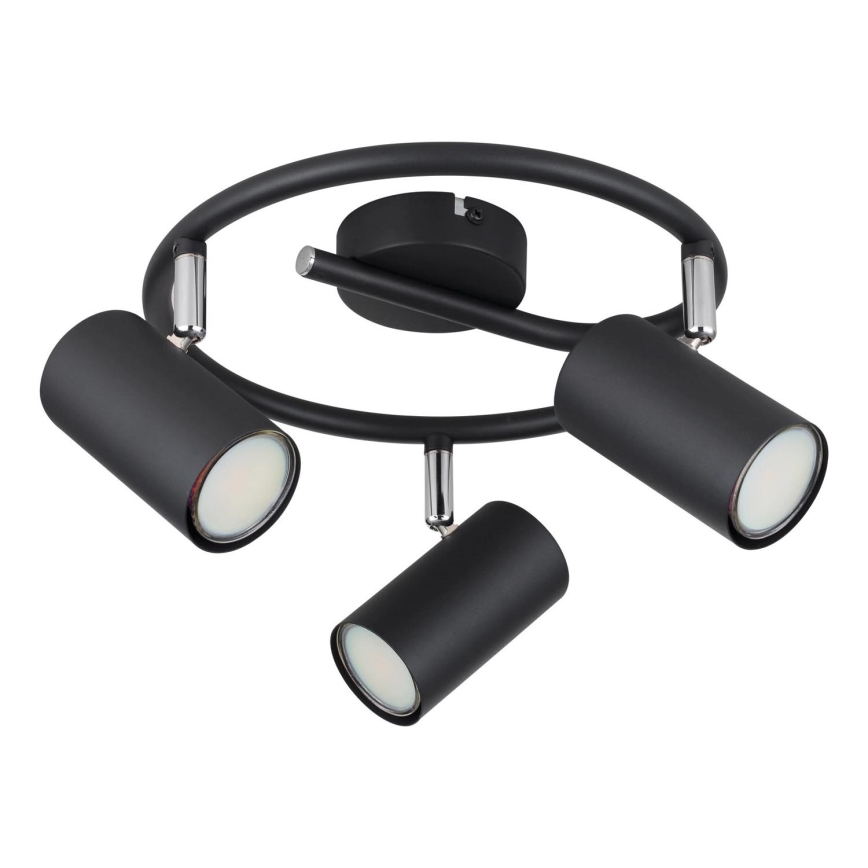 Globo - Spotlight 3xGU10/25W/230V svart