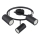Globo - Spotlight 3xGU10/25W/230V svart