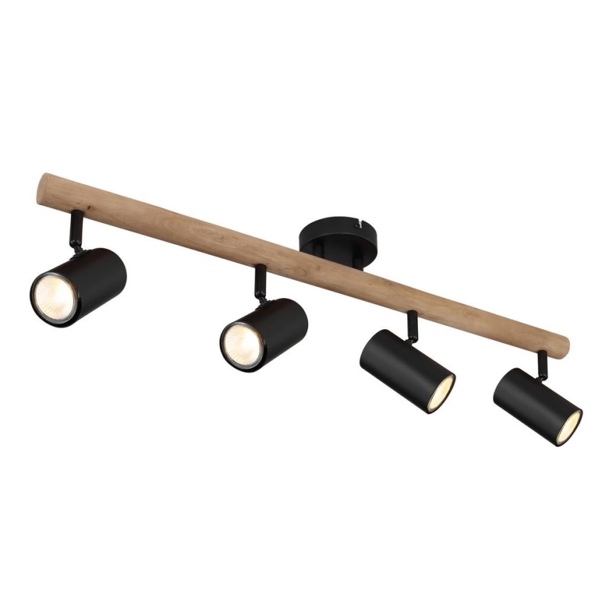 Globo - Spotlight 4xGU10/5W/230V trä/metall