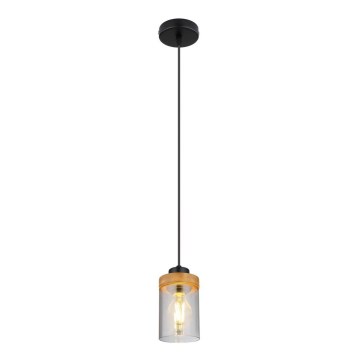 Globo - Taklampa 1xE27/40W/230V metall/trä