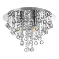 Globo - Taklampa 3xE14/40W/230V diameter 38 cm skinande krom