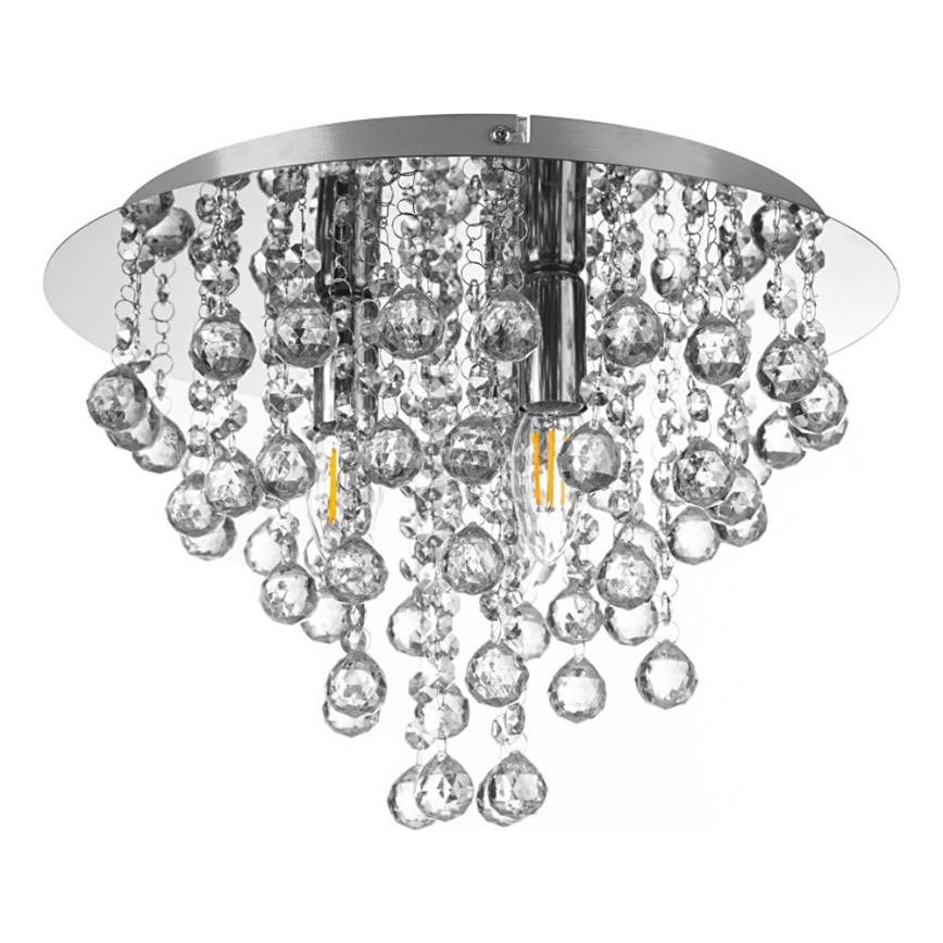 Globo - Taklampa 3xE14/40W/230V diameter 38 cm skinande krom