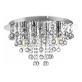 Globo - Taklampa 5xE14/40W/230V diameter 46 cm skinande krom