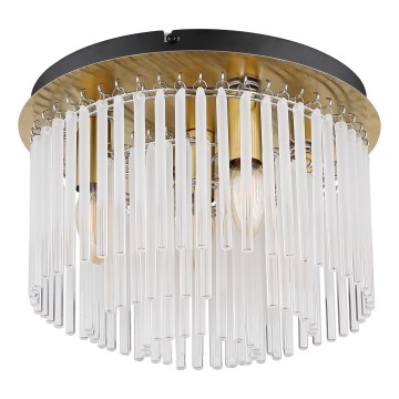 Globo - Taklampa 5xE27/60W/230V diameter 32 cm guld