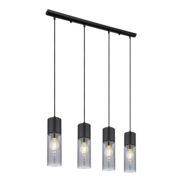 Globo - Taklampa med 4xE27/25W/230V svart
