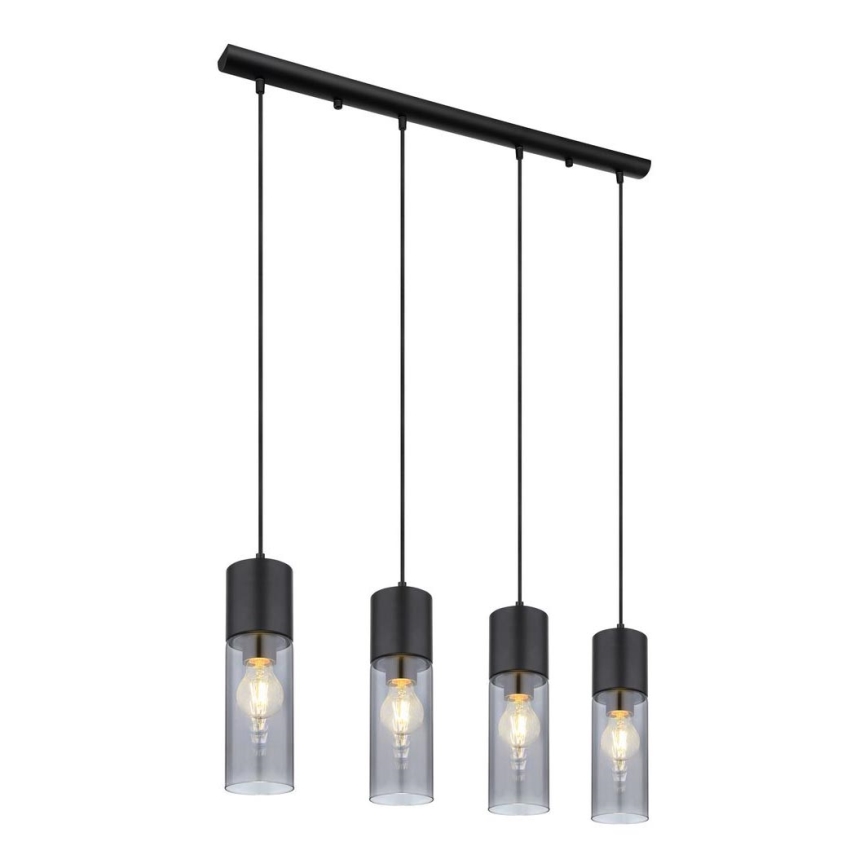 Globo - Taklampa med 4xE27/25W/230V svart