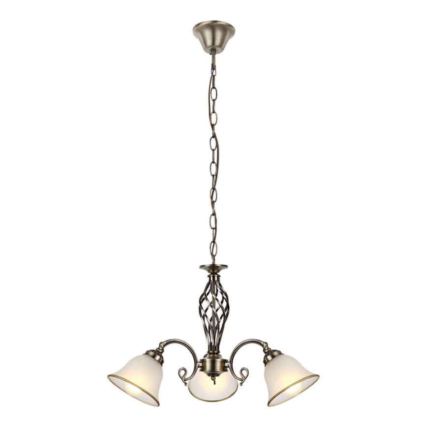 Globo - Taklampa med kedja 3xE27/60W/230V
