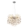 Globo - Taklampa med vajer 8xE14/40W/230V silver