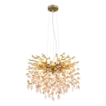 Globo - Taklampa på vajer 8xE14/40W/230V guld