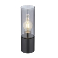 Globo - Touchbordslampa 1xE27/25W/230V Ø 9 cm svart