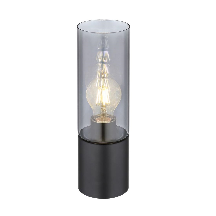 Globo - Touchbordslampa 1xE27/25W/230V Ø 9 cm svart