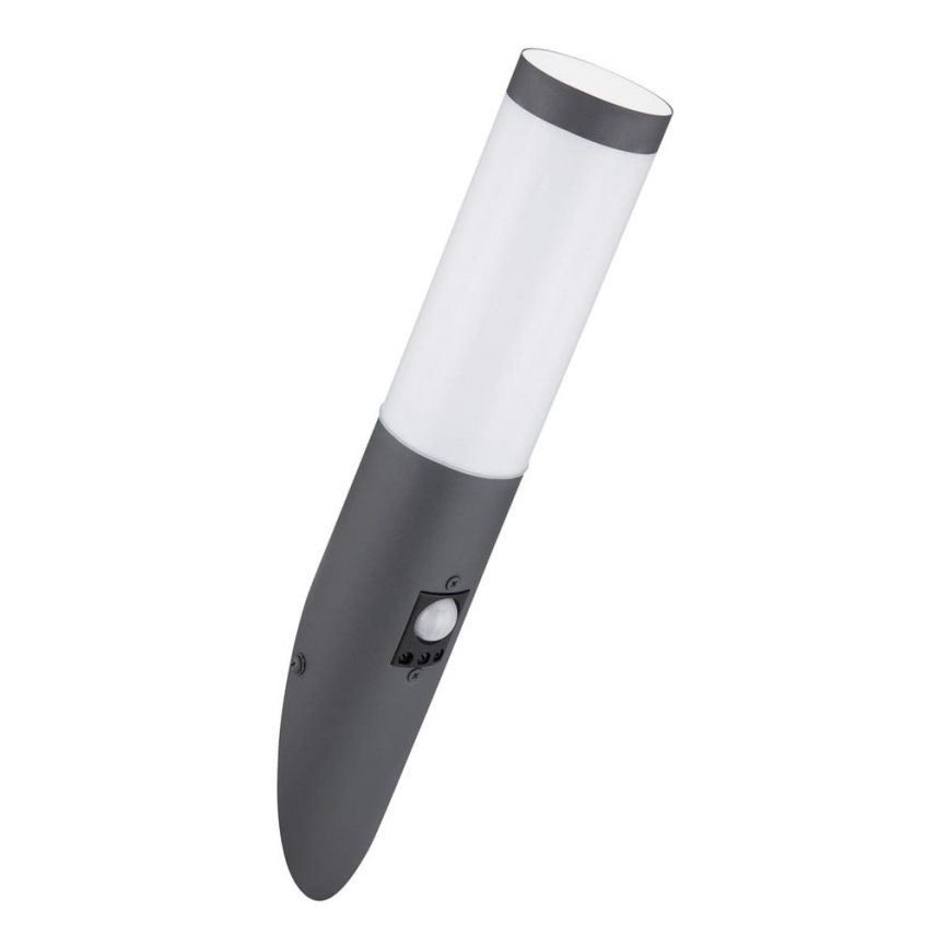 Globo - Utomhus vägglampa med sensor 1xE27/15W/230V IP44