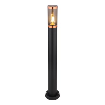 Globo - Utomhuslampa 1xE27/23W/230V IP44 80 cm svart/koppar