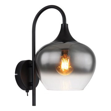 Globo - Vägglampa 1xE27/40W/230V svart