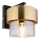 Globo - Vägglampa 1xE27/60W/230V svart/mässing