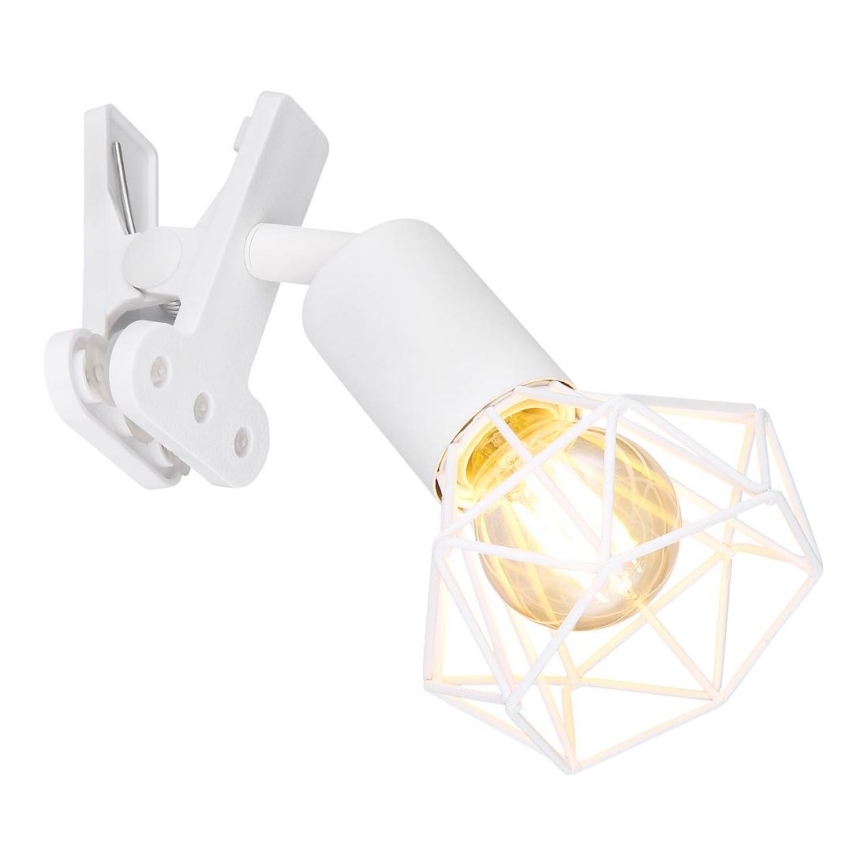 Globo - Vägglampa med klämma 1xE14/40W/230V vit