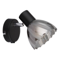 Globo - Väggspotlight 1xE14/40W/230V svart