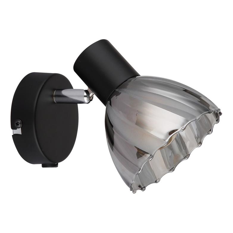 Globo - Väggspotlight 1xE14/40W/230V svart
