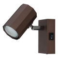 Globo - Väggspotlight 1xGU10/25W/230V brun