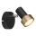 Globo - Väggspotlight 1xGU10/25W/230V svart/guld