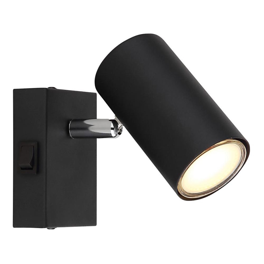 Globo - Väggspotlight 1xGU10/25W/230V svart