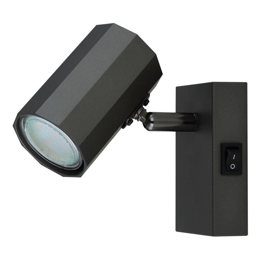 Globo - Väggspotlight 1xGU10/25W/230V svart