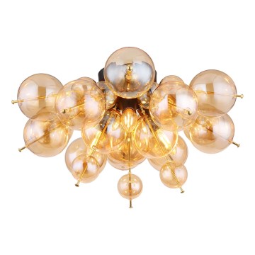 Globo - Ytmonterad ljuskrona 3xE14/25W/230V diameter 55 cm guld
