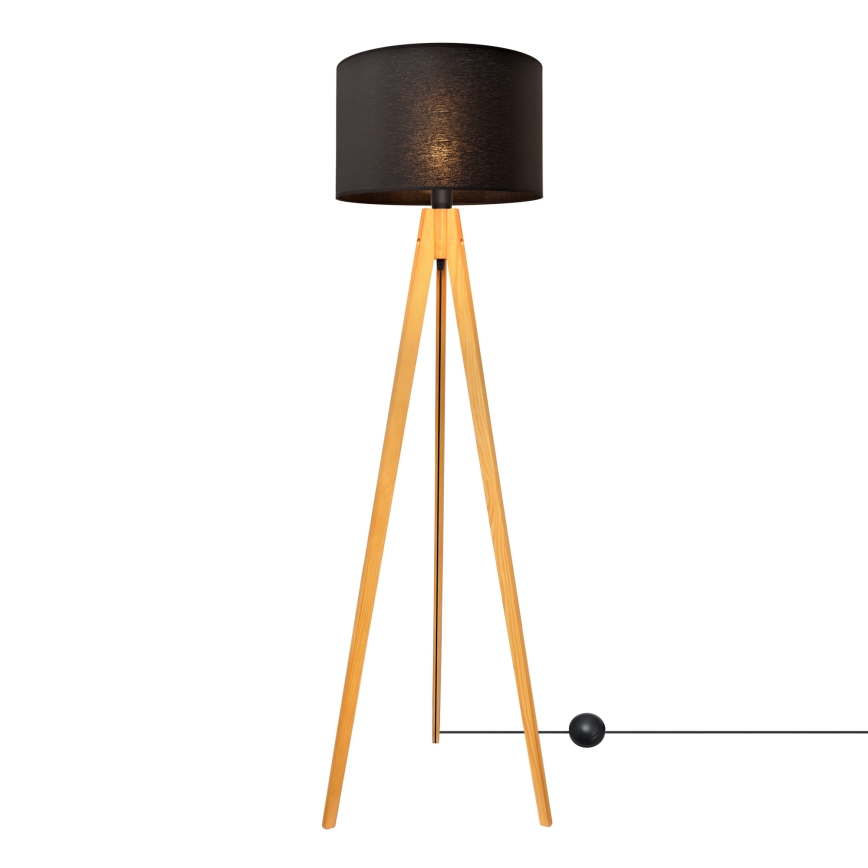 Golv lampa ALBA 1xE27/15W/230V svart/ek