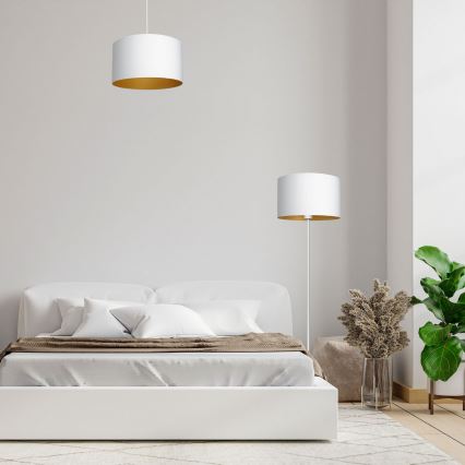 Golv lampa ARDEN 1xE27/60W/230V vit/gyllene