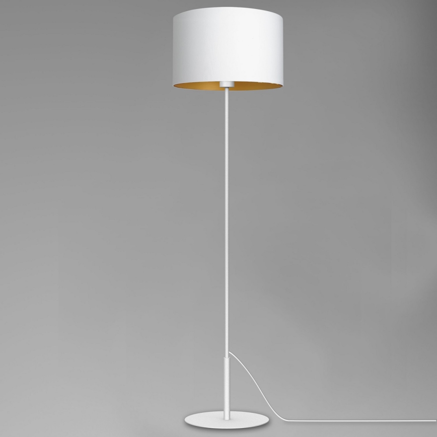 Golv lampa ARDEN 1xE27/60W/230V vit/gyllene